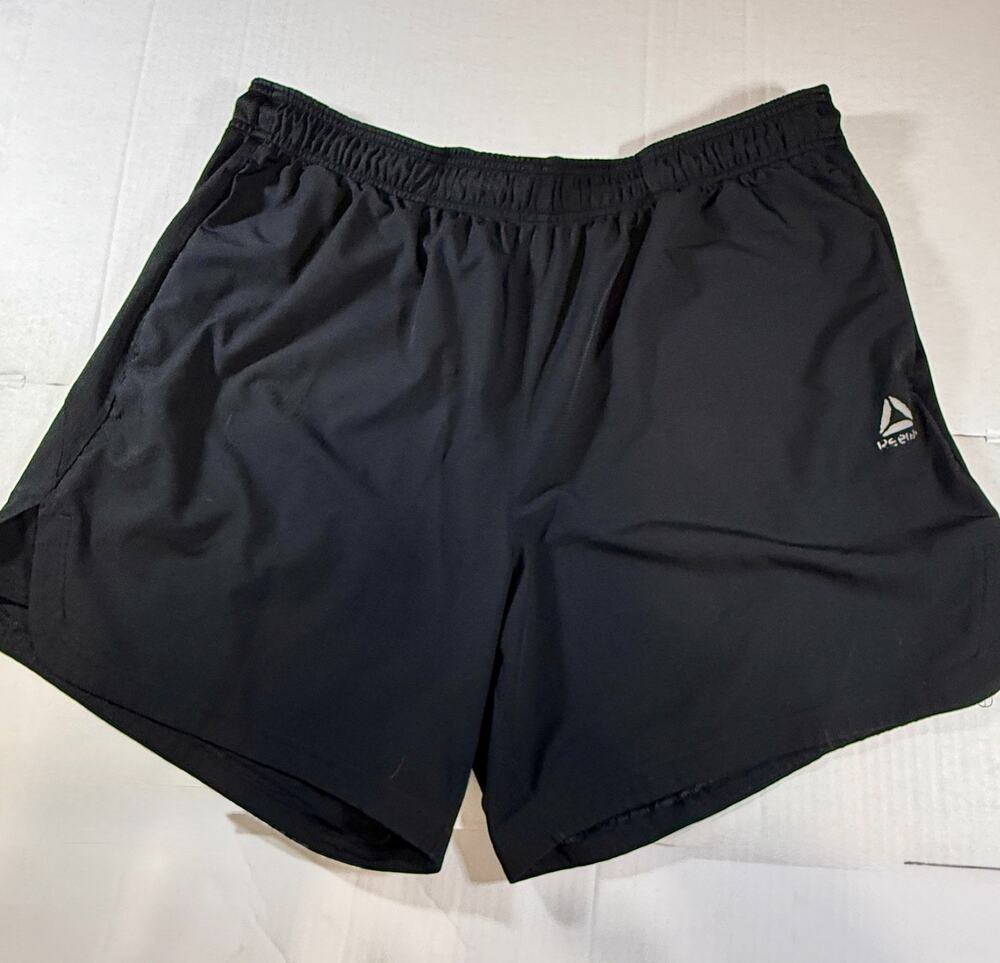 Reebok Men 3XL Athletic Shorts Black Gym Workout Training Active